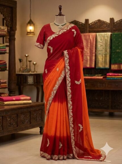 Kesari Crimson Heritage Saree